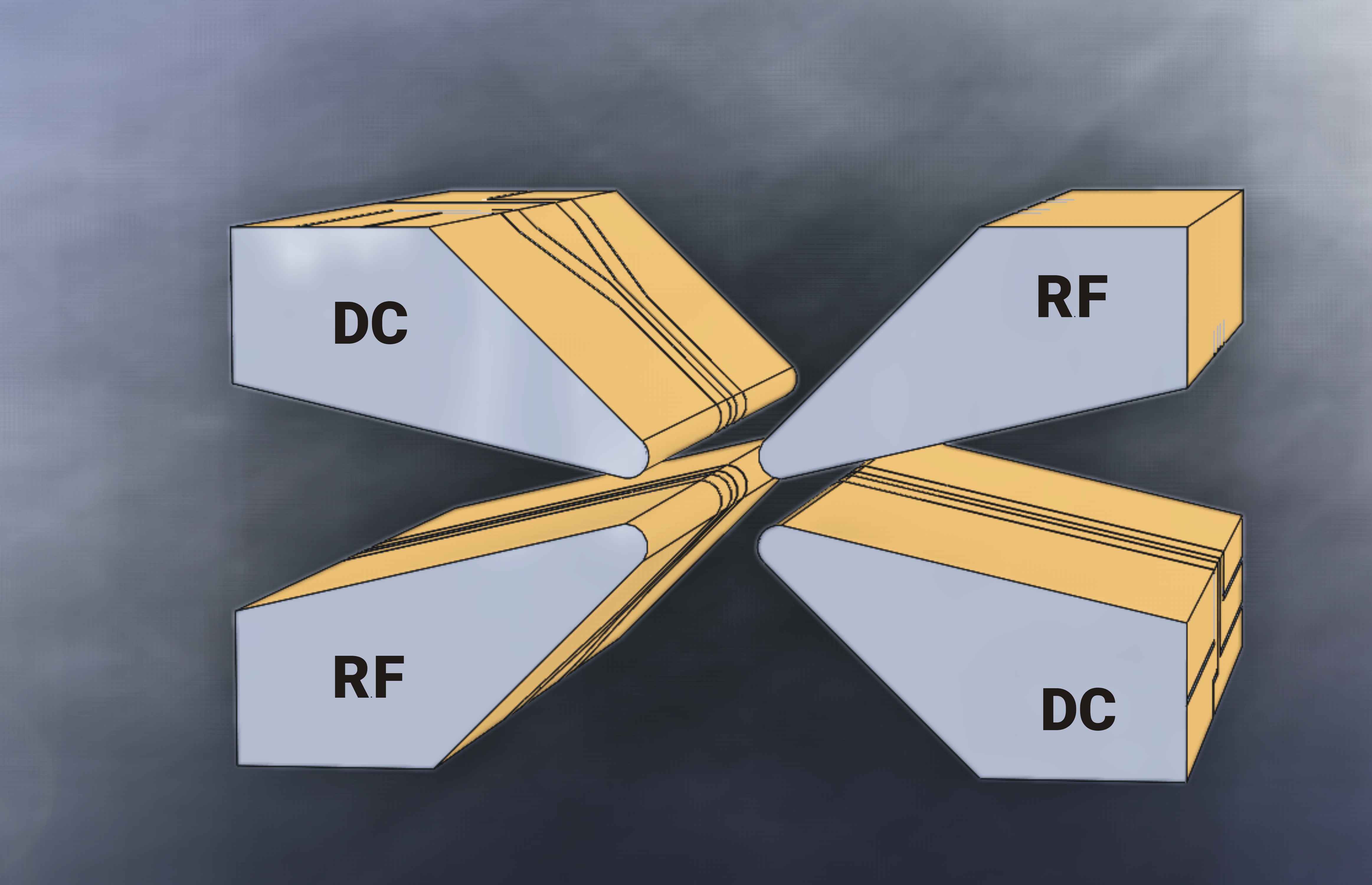 Cross-sectional view of a Blade trap